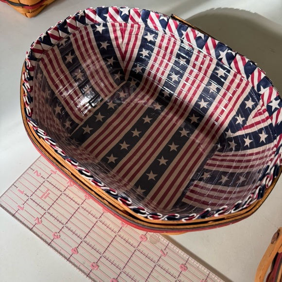 🇺🇸 🧺 Longaberger Patriotic Basket Set - Picture 7 of 14